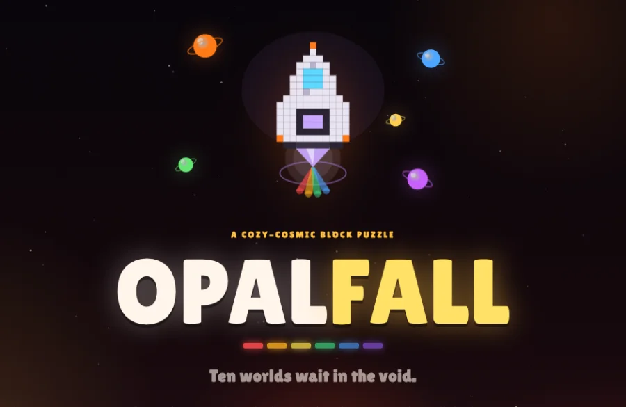 Opalfall — a cozy-cosmic block puzzle